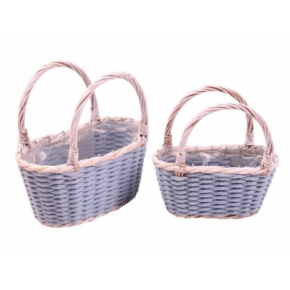 SET 2 BORSA WHITE CON MANICO L